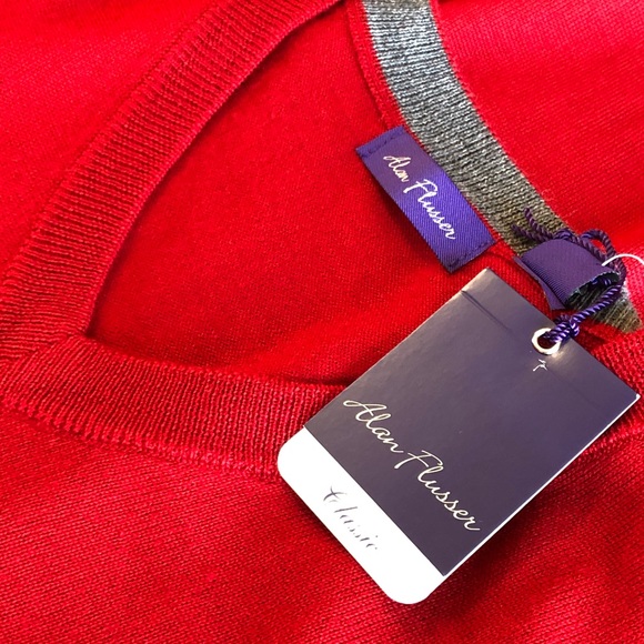 Alan Flusser Men's Sweater Sleeveless V-Neck Merino Wool XL NWT - Picture 7 of 12